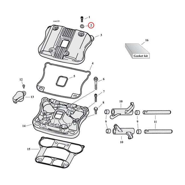 Cometic Rocker Box Seals. Paper – 1984–1999 Evo Big Twin; 1986–2008 XL…