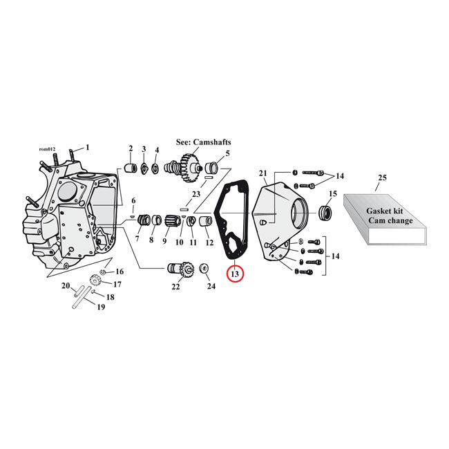 Cometic Cam Cover Gaskets. Fiber – 1970–1992 Big Twin