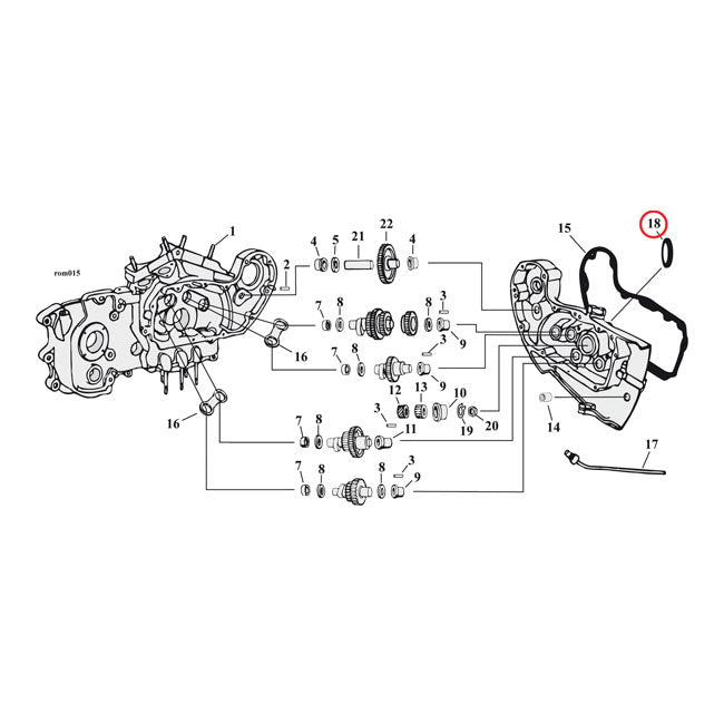 Cometic Camshaft Seal. Double Lip – 1971–2003 XL Sportster