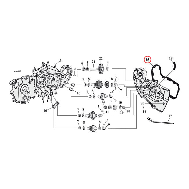 Cometic Gasket Cam Cover. .060" AFM – 1982–1985 XL Sportster; XR1000