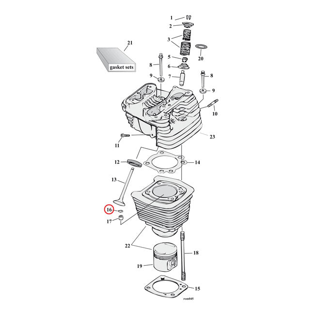 Cometic Cyl. Head / Oil Pump Body / Crankcase – Cylinder to Head Stud Oil Return (with…
