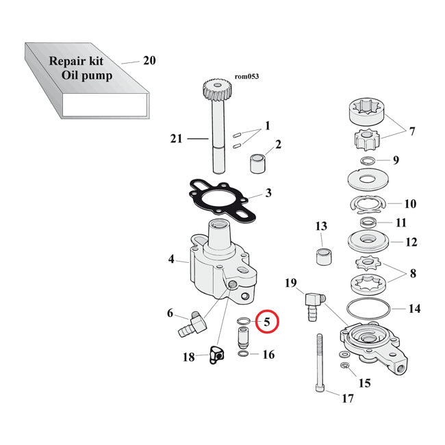 Cometic Cyl. Head / Oil Pump Body / Crankcase – Cylinder to Head Stud Oil Return (with…
