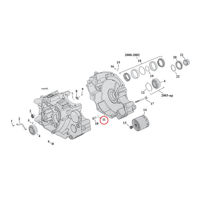 Cometic Cyl. Head / Oil Pump Body / Crankcase – Cylinder to Head Stud Oil Return (with…