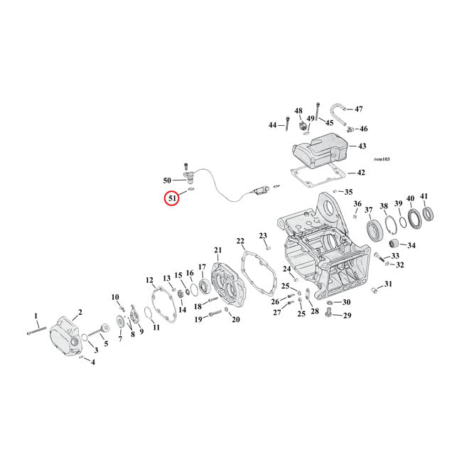 Cometic O-ring – Piston Cooling Jets (2): 2001 Only FLT.…