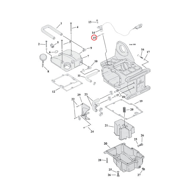 Cometic O-ring – Piston Cooling Jets (2): 2001 Only FLT.…