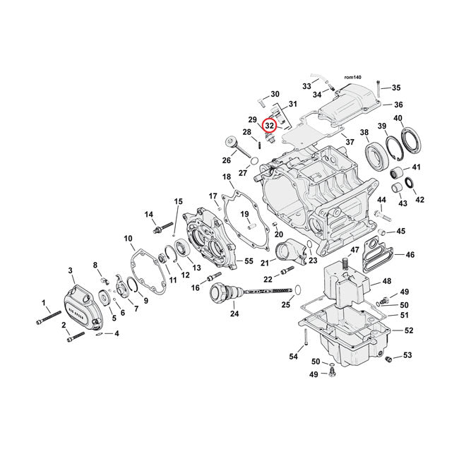 Cometic O-ring – Piston Cooling Jets (2): 2001 Only FLT.…