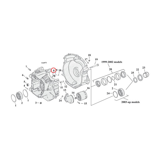 Cometic O-ring – Piston Cooling Jets (2): 2001 Only FLT.…