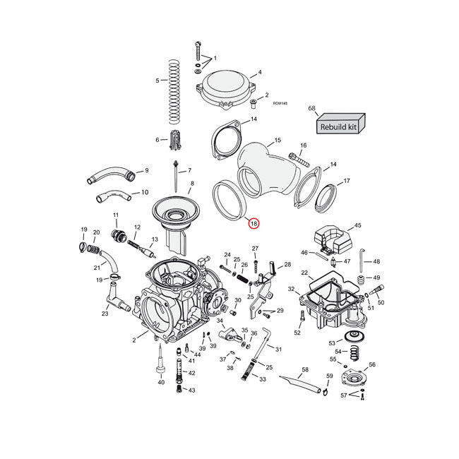 Cometic CV Carburetor to Manifold Seal. Keihin – 1990–2006 Big Twin; 1988–2006 XL…
