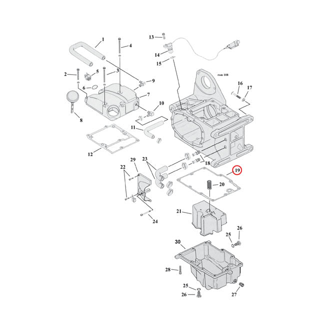 Cometic Gasket Transmission Oil Pan. Fiber – 1999–2017 Dyna