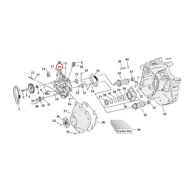 Cometic O-ring Cam Support Plate Plug – 1999–2006 Twin Cam