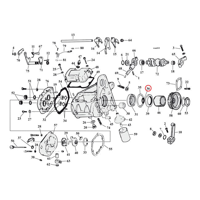 Cometic Quad Oil Seal Transmission Mainshaft Bearing – L1984–2006 5-Speed Big Twin; 1991–2005…