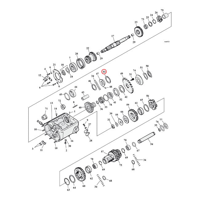 Cometic Cork Washer Transmission Mainshaft – 41-E77 OHV Big Twin; 1936–1948 74"/80"…