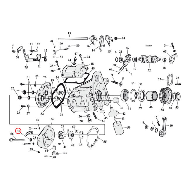 Cometic Seal Washer Transmission Fill Plug – 1980–1986 5-Speed Big Twin