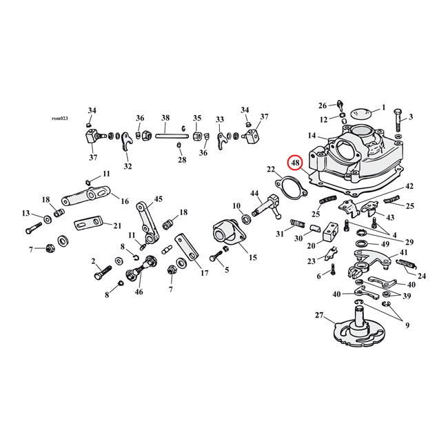 Cometic Gasket Transmission Top Cover. .031" Fiber – L1979–1986 4-Speed Big Twin