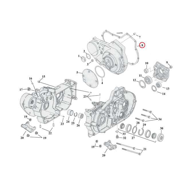 Cometic Gasket Primary Cover. .060" AFM – 1991–2003 XL Sportster