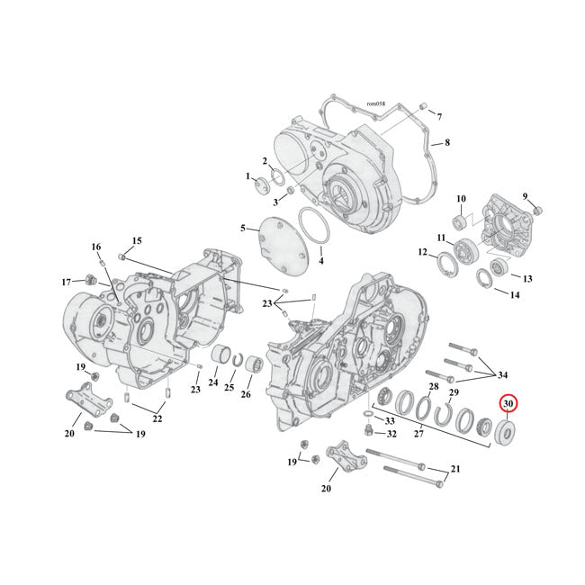 Cometic Sprocket Shaft Oil Seal. Metal OD – 1977–2003 XL Sportster