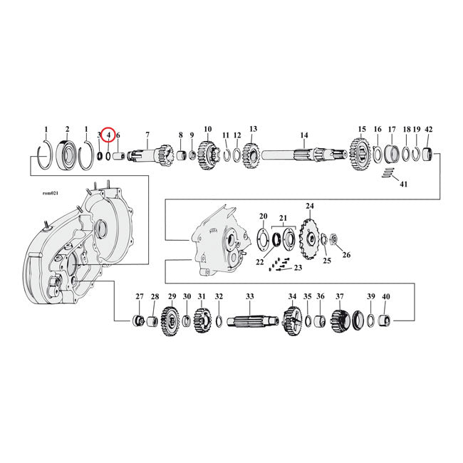 Cometic O-ring Clutch Gear – 1967–1970 XLH; 1970 XLCH