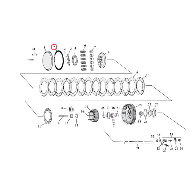 Cometic Gasket Derby Cover. Fiber – 1952–1970 K; XL Sportster; 1973 XR750