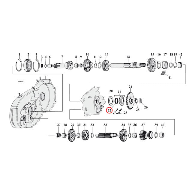 Cometic Oil Seal Sprocket Shaft/Transmission Mainshaft – Transmission Mainshaft: 1952–1956 K; KH…