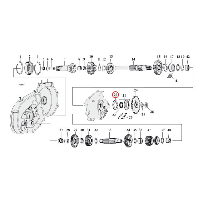 Cometic Gasket Mainshaft Seal Retainer – 1952–1956 K; KH; 57-E84 XL Sportster