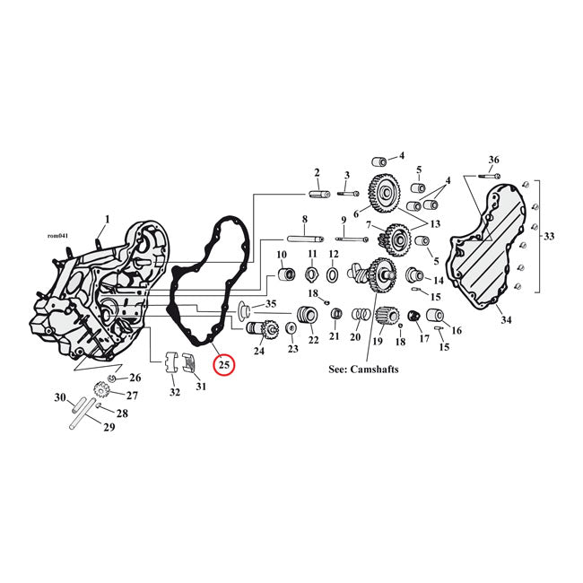 Cometic Gasket Cam Cover. .032" AFM – 1941–1969 Big Twin