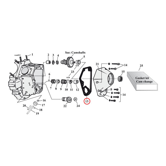 Cometic Cam Cover Gaskets. .032" AFM – 1970–1992 Big Twin