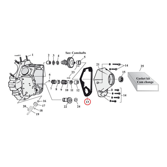 Cometic Cam Cover Gaskets. .032" AFM – 1993–1999 Evo Big Twin