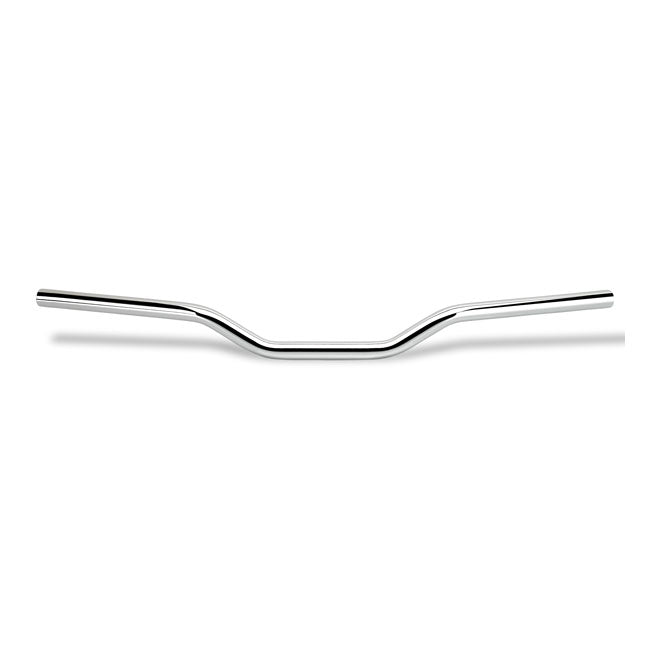 Biltwell 1" tracker mid handlebar. Chrome pre-81 H-D with 1" ID risers