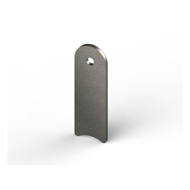 Laser Cut Steel Mounting Tab 3mm Thick, B=25,4mm / L=78mm, For 1.5 Inch Tubing