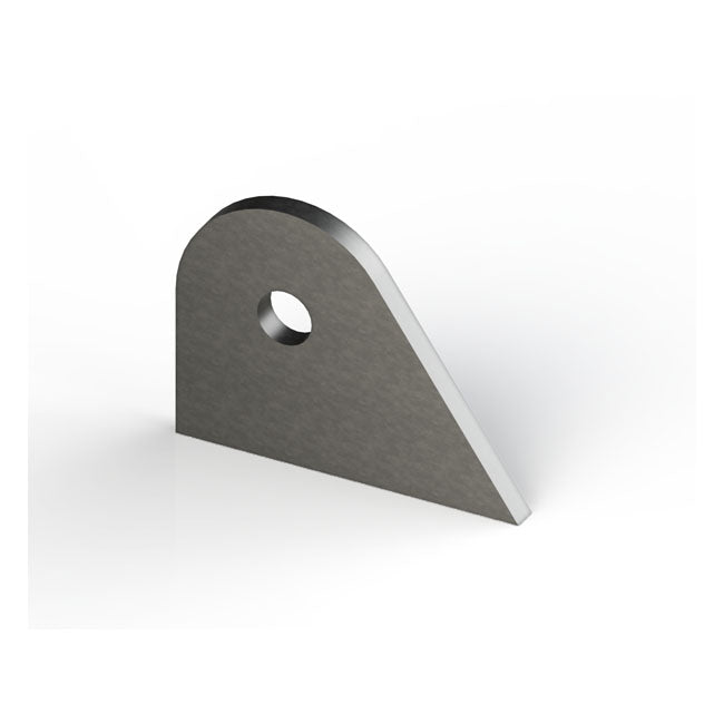 Laser Cut Steel Mounting Tab S235 JR3 Steel, 3mm Thick, B= 40mm, L= 30mm