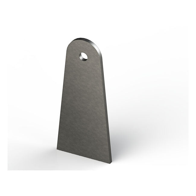 Laser Cut Steel Mounting Tab S235 JR3 Steel, 3mm Thick, B= 40mm, L= 90mm