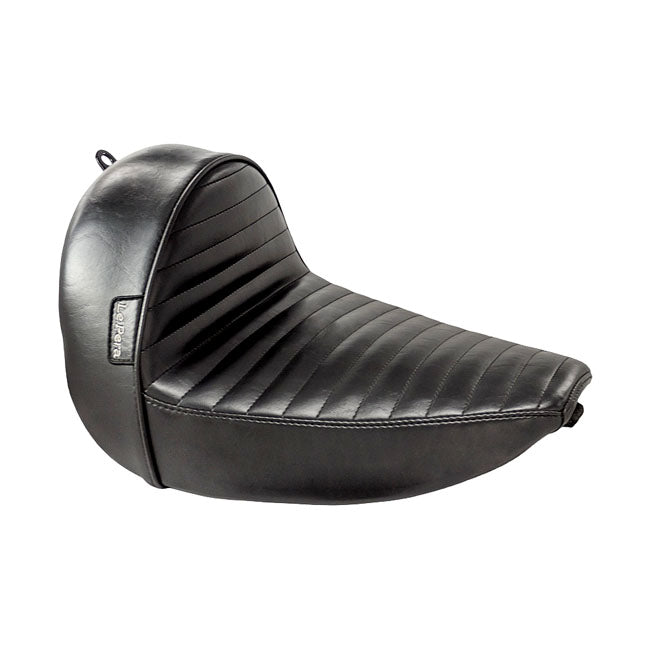 Le Pera Stubs Cafe Solo Seat. Black, Pleated – 2016–2017 FLS/S Softail Slim