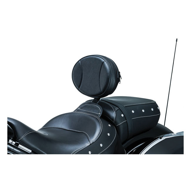 Kuryakyn Plug-n-Go Driver Backrest with Black Pad – 2014–2022 Indian
