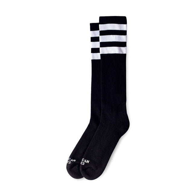 American Socks Black Triple Knee High Socks – One Size Fits Most