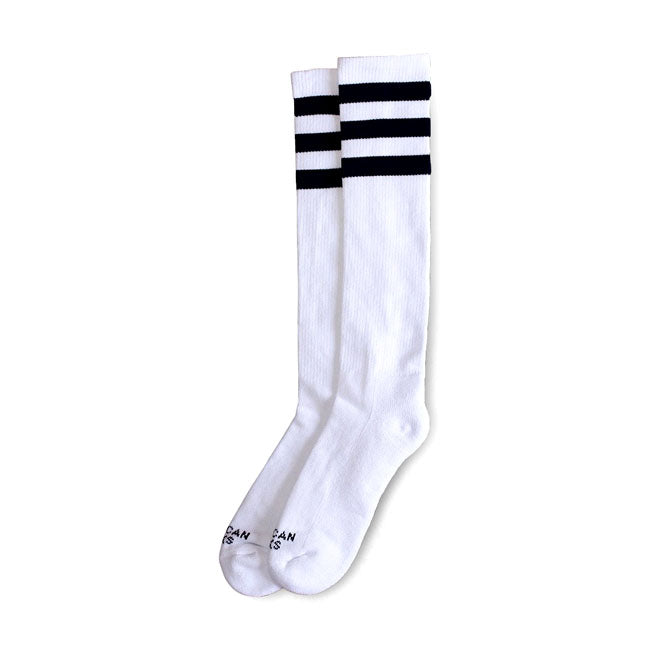 American Socks Old School Knee High Socks White – One Size Fits Most