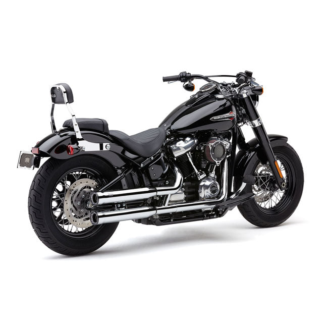 Cobra 3" RPT Race Pro Slip-on Mufflers. Chrome – Softail: 2018–2020 FXBR/S Breakout…