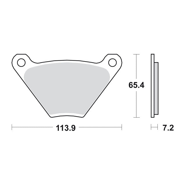 Sbs Brake Pads. Street Ceramic (Organic) – Front: 1973 XL Sportster; FX; 1972–1984…