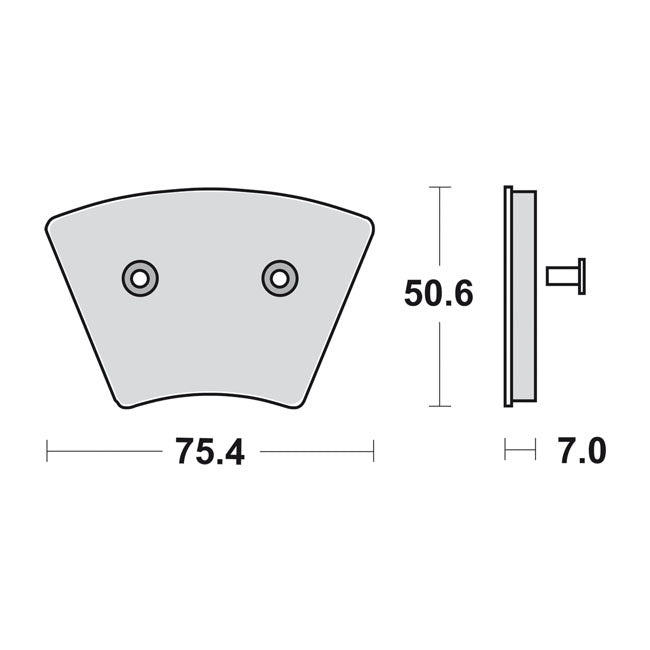 Sbs Brake Pads. Street Ceramic (Organic) – Front: 1974–1977 XL Sportster; FX