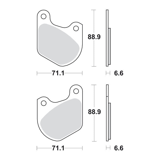 Sbs Brake Pads. Street Carbon Tech (Organic) – Front: 1980–1983 FLT/Touring; Rear:…