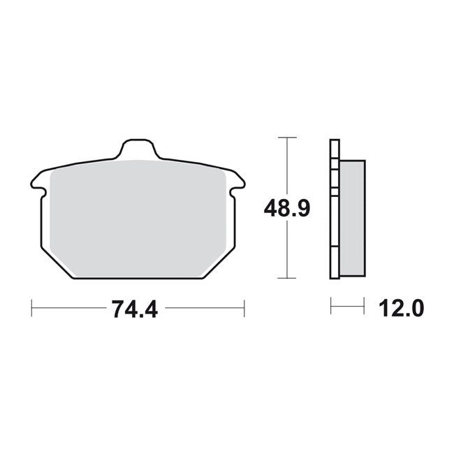 Sbs Brake Pads Street Carbon Tech – Rear: 82-E87 XL Sportster; FXR; FXST…