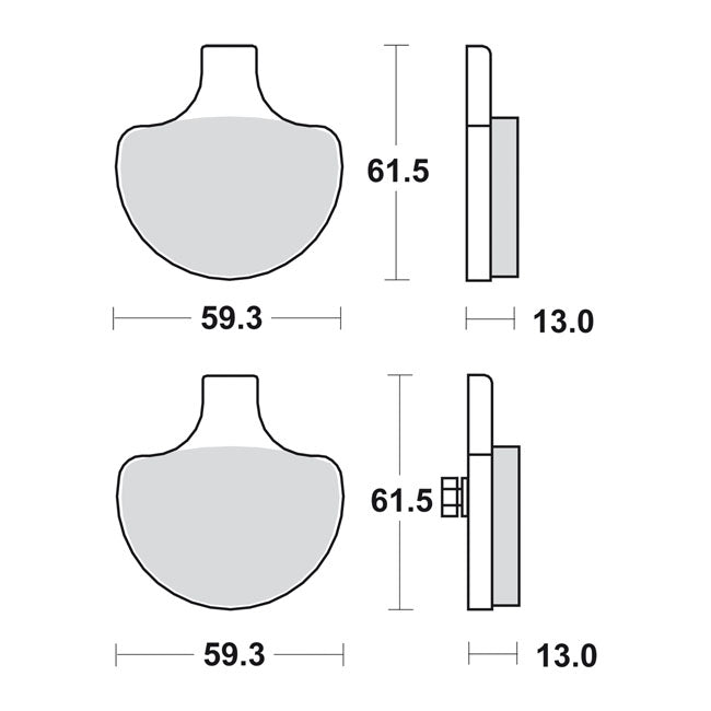 Sbs Brake Pads. Street Carbon Tech (Organic) – Front: 1984–1999 Big Twin; Tc; XL…