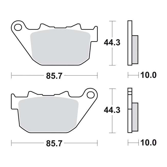 Sbs Brake Pads. Street Excel Sinter – Rear: 2004–2013 XL Sportster; 2008–2012…