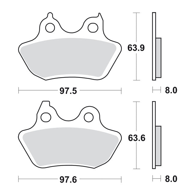 Sbs Street Ceramic – Rear: 2006–2007 FXSTB/C; FLSTF; 2006…