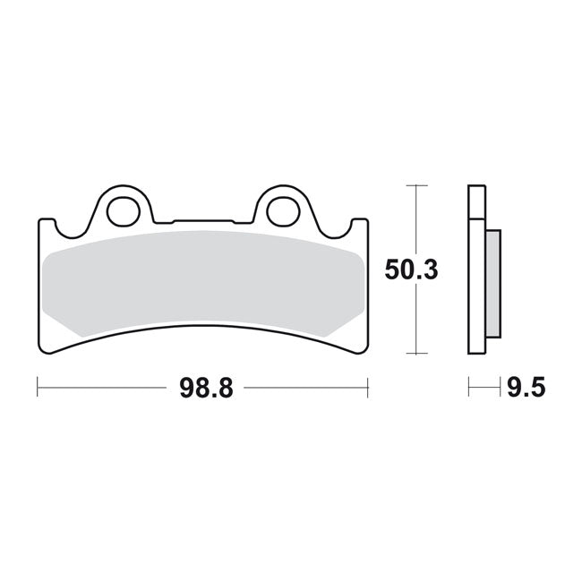Sbs Brake Pads Street Excel Sintered – Front: for PM 112x6rsb; 112x6ssb and…