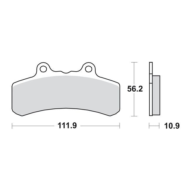 Sbs Brake Pads Street Carbon Tech – for PM 125x6 and 137x6 Calipers