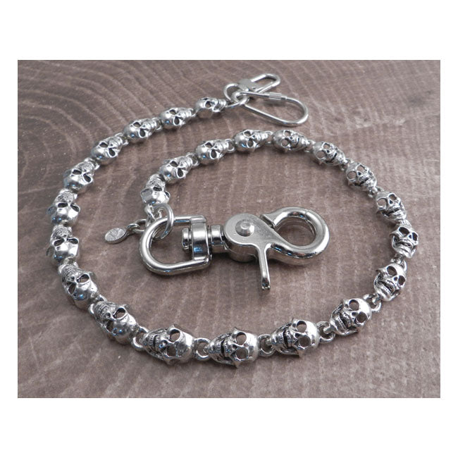 Amigaz Flat Skull Wallet Chain 16"