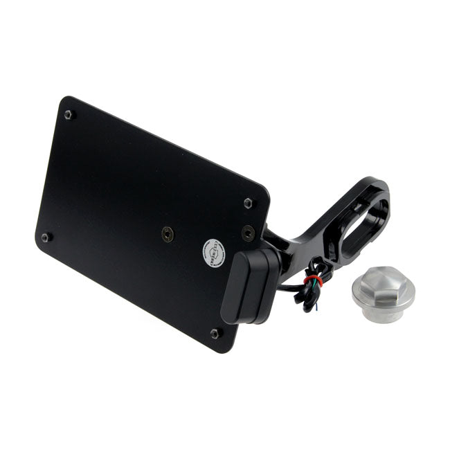 Cult-Werk Side Mount License Plate Bracket, Black. France – 2013–2017 FXSB