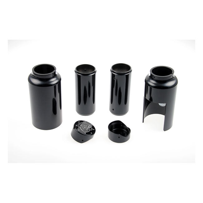 Cult-Werk 6-Piece Fork Tube Cover Kit. Gloss Black. Logo – Softail Breakout: 2018–2019FXBR Breakout…