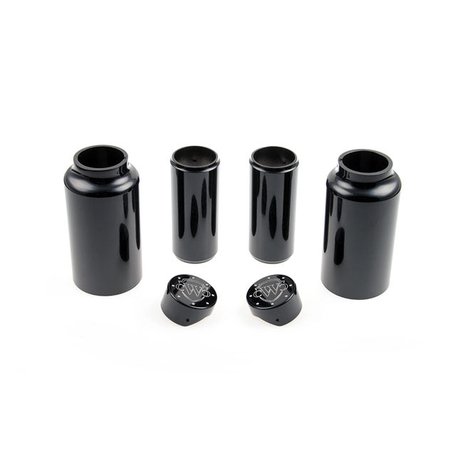 Cult-Werk 6-Piece Fork Tube Cover Kit. Gloss Black. Logo – Softail Breakout: 2018–2019FXBR Breakout…