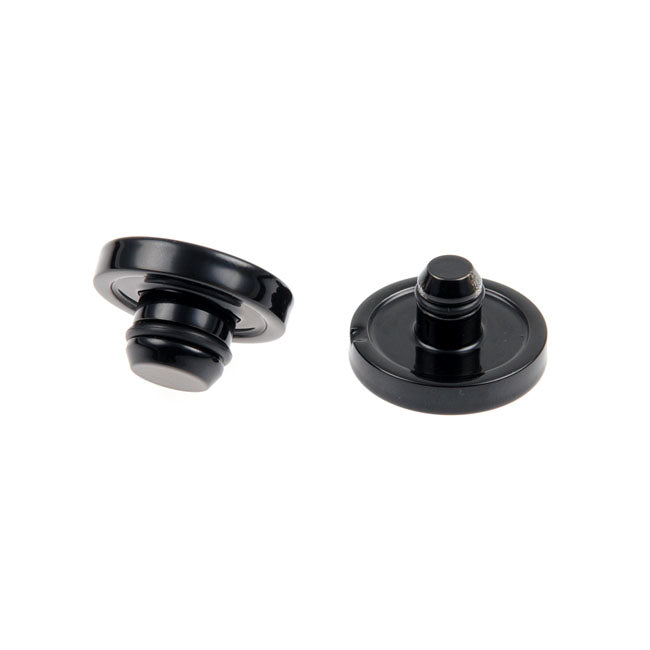 Cult-Werk Front Axle Cover Kit. Gloss Black with Logo – 2018–2025 Softail